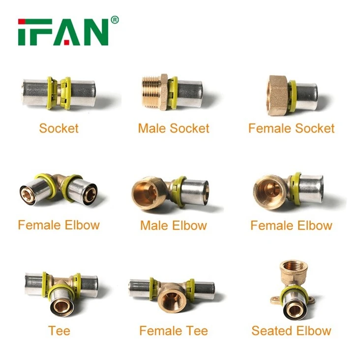 Brass Press Fitting for Gas