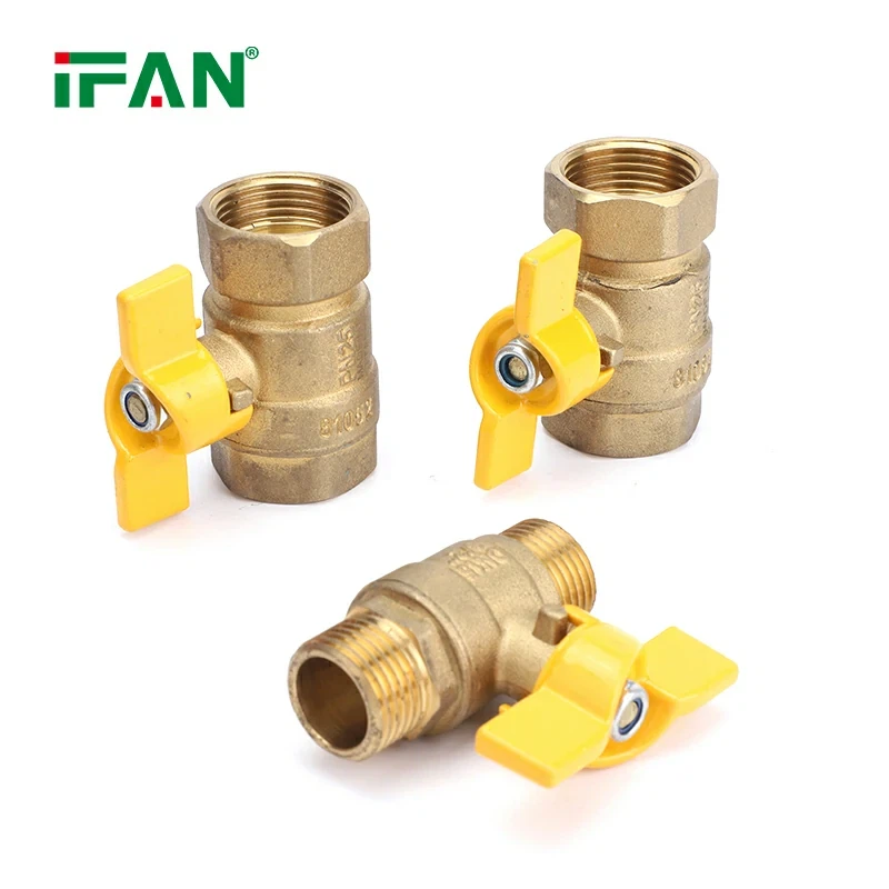 Medeninasti kroglični ventil za plinski sistem