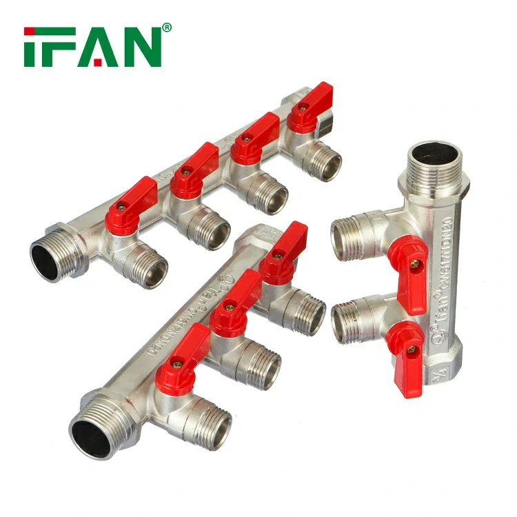 Medeninasti razdelilnik za PEX cevi